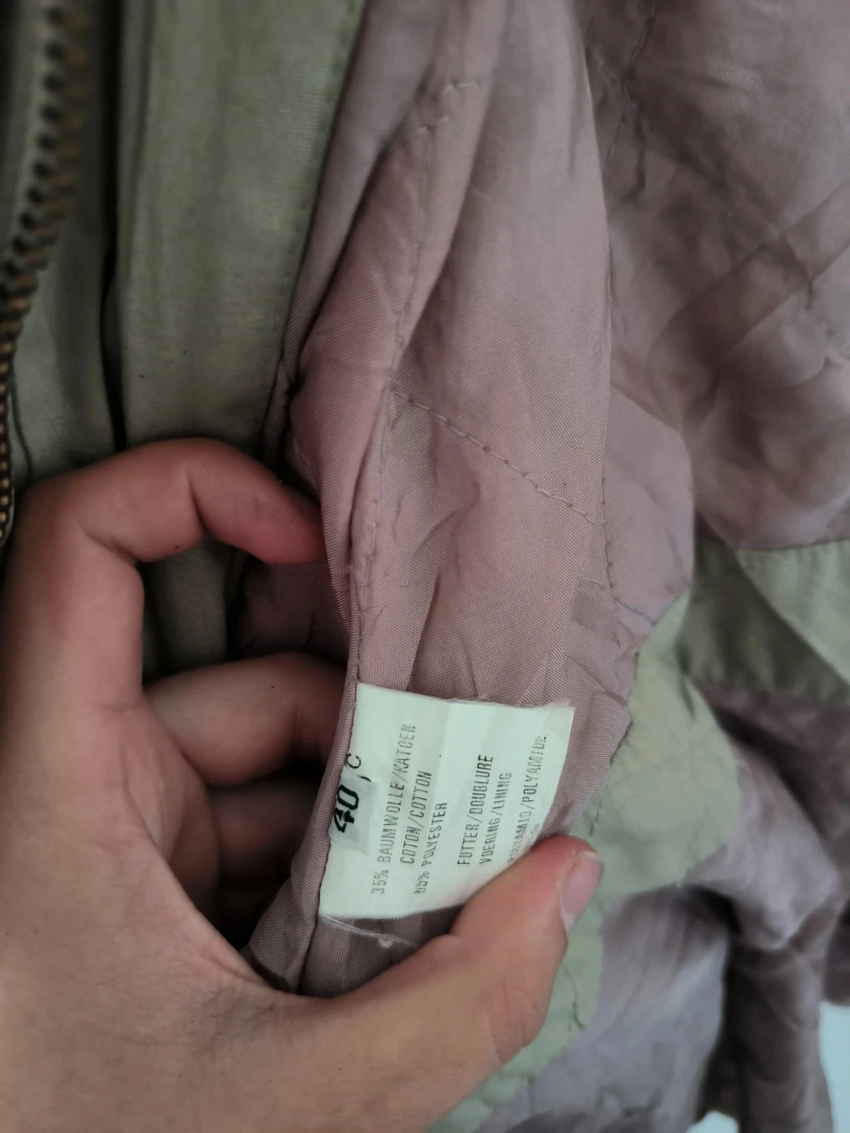 Parka beige avec capuche taille 40 – photo 9